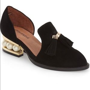 Jeffrey Campbell Pearly Heel Beaded Tassel Loafer